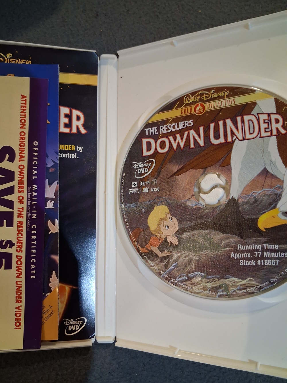 The Rescuers Down Under Dvd - Picture 2 of 3